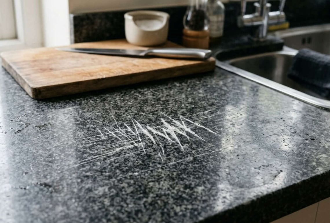 Dealing With Worktop Scratches And Dull Patches