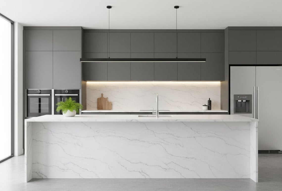 Design Freedom Grey White Worktops Fit Nearly Every Style