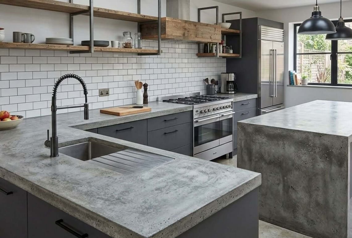 Do Homeowners Like Real Concrete Kitchen Worktops?