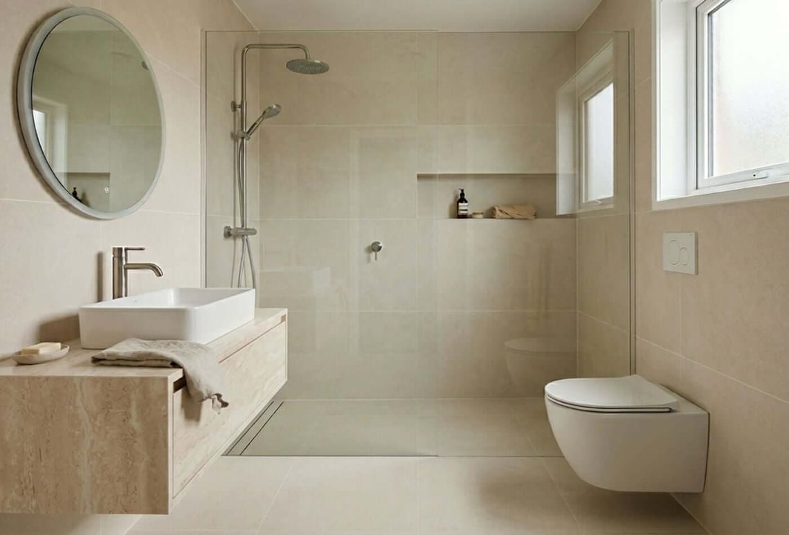 Do Large Tiles Make a Small Bathroom Look Bigger?