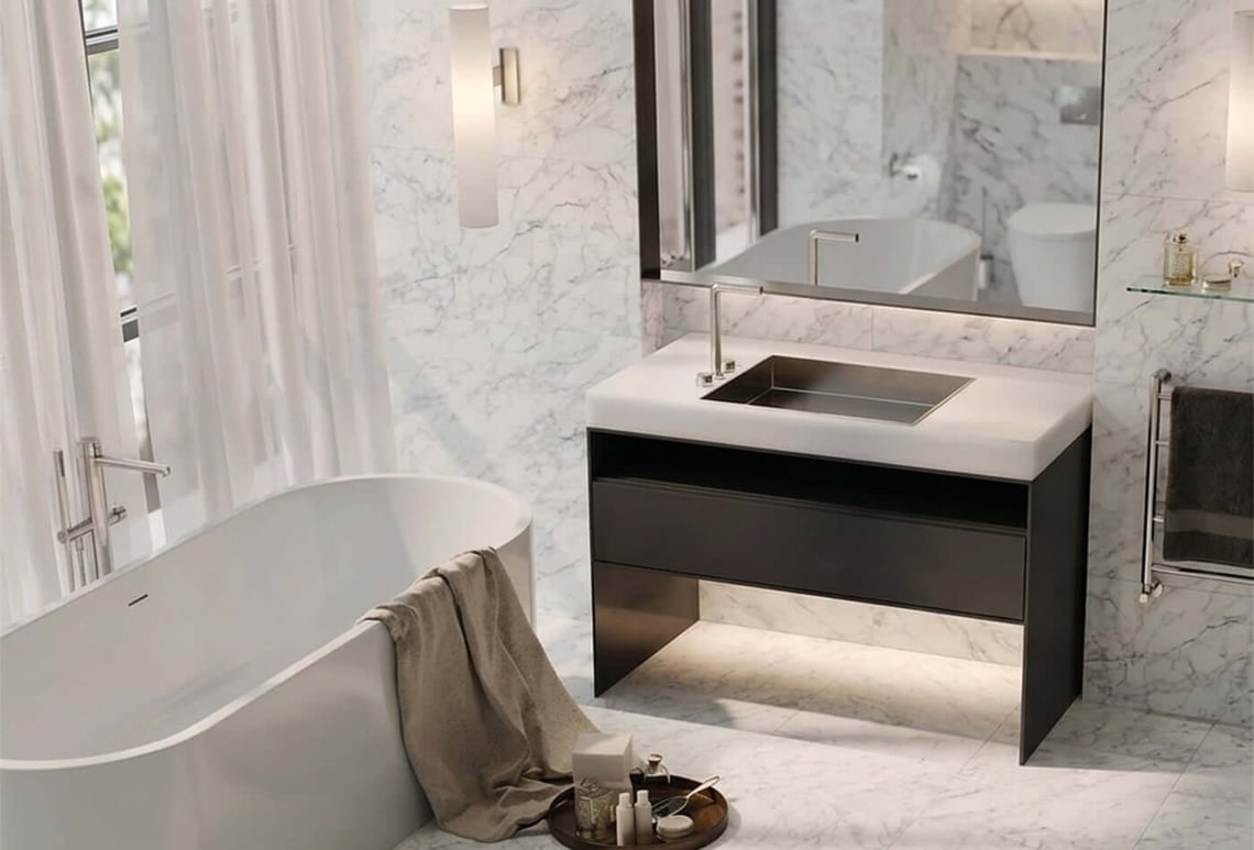 Do Small Tiles Make Rooms Look Busy?