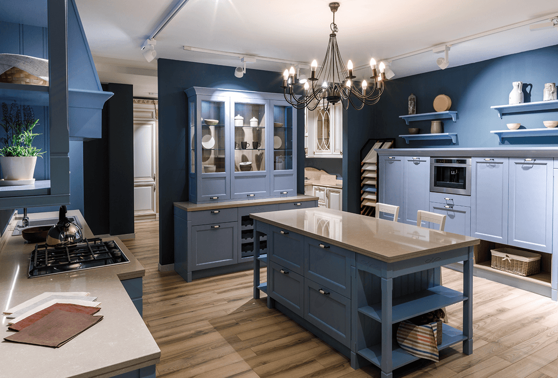 Blue Kitchen Ideas: Cabinets, Backsplash, Decor & More