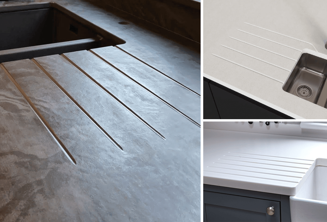Are Drain Grooves On The Kitchen Worktop Useful?