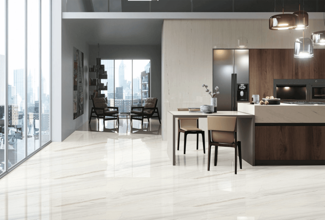 Bianco Lasa Porcelain Worktops vs Marble; A Good Competition