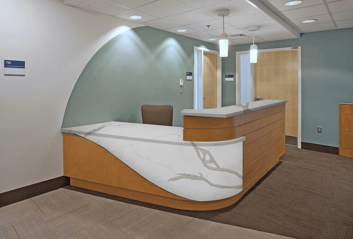 Can One Use Calacatta Venetian Quartz for Office Fitment?