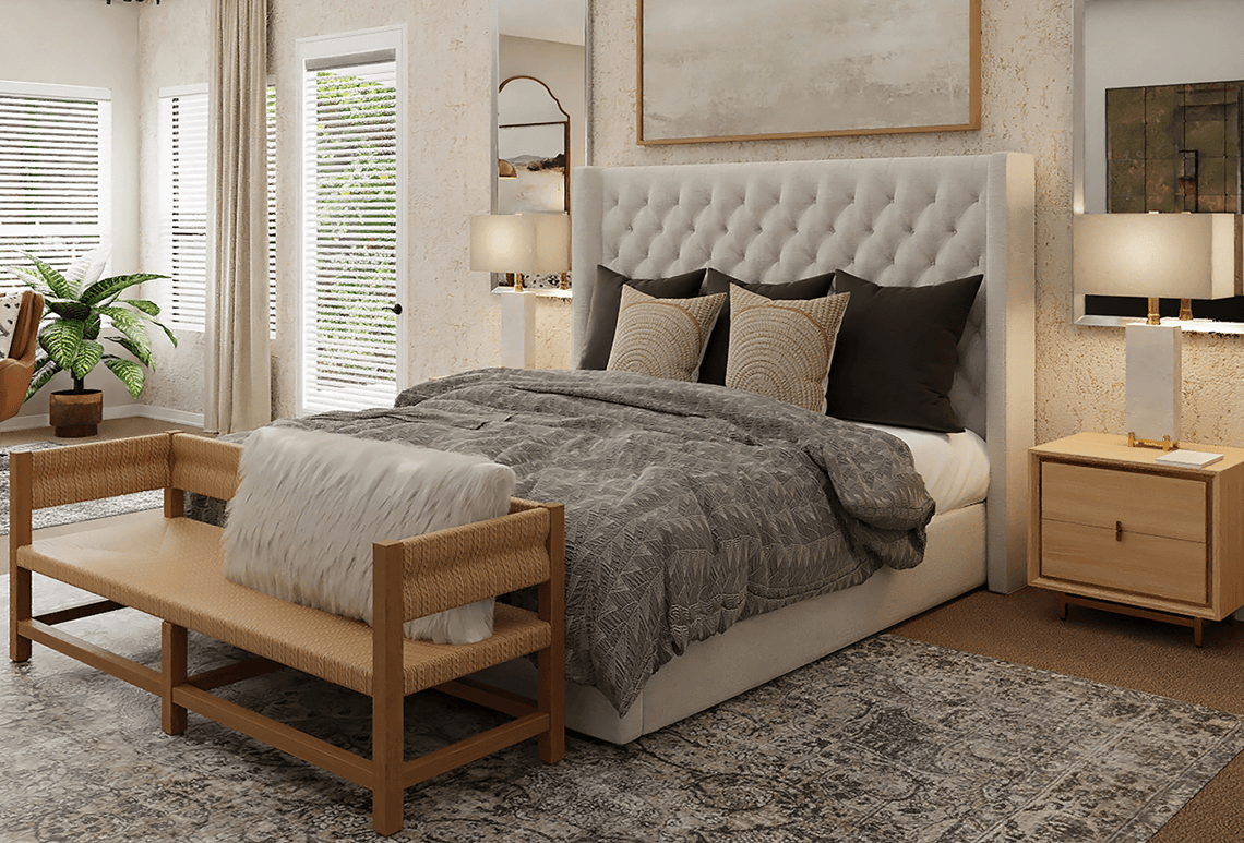 Futuristic Captivating Stone Headboard Style 2025!