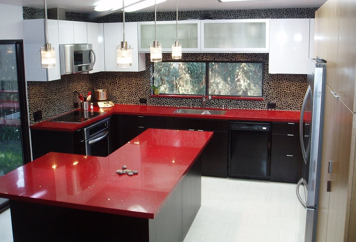 Vibrant Red Countertop | Stunning Options For Your Kitchen