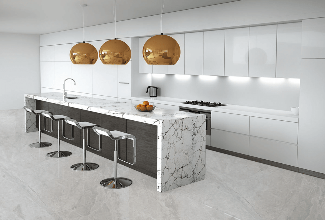 Emperador White Marble - Breathtaking Veined Marble Pattern