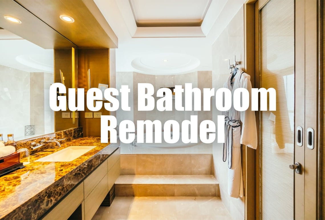 Guest Bathroom Remodel; A Stylish Revamp Today!!