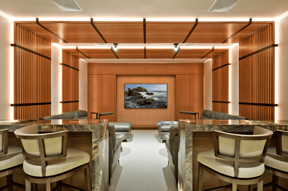 Home Theatre Bar Countertop - Raise Your Toast With Us