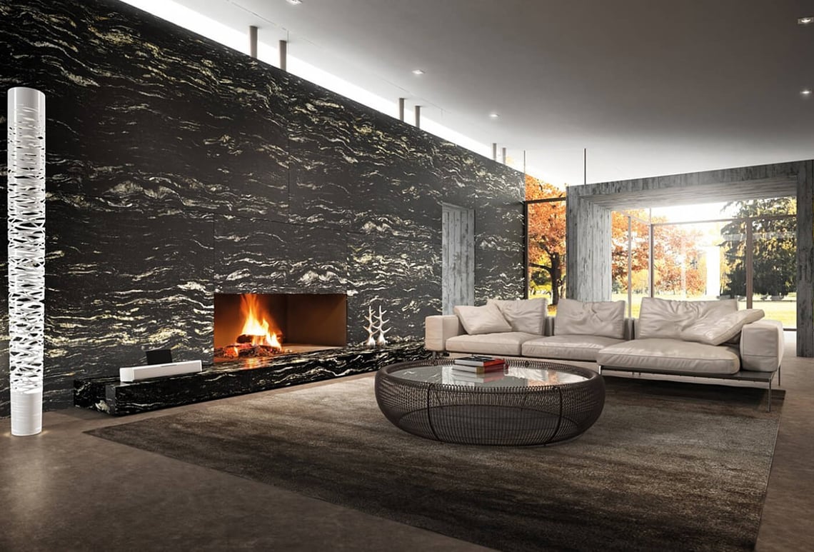 Leathered Black Forest Granite: A Novel Stone For Interior