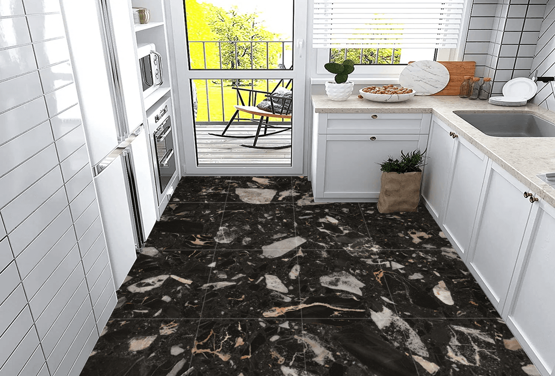 Nero Portoro Terrazzo for Fabled Floor Illustrations