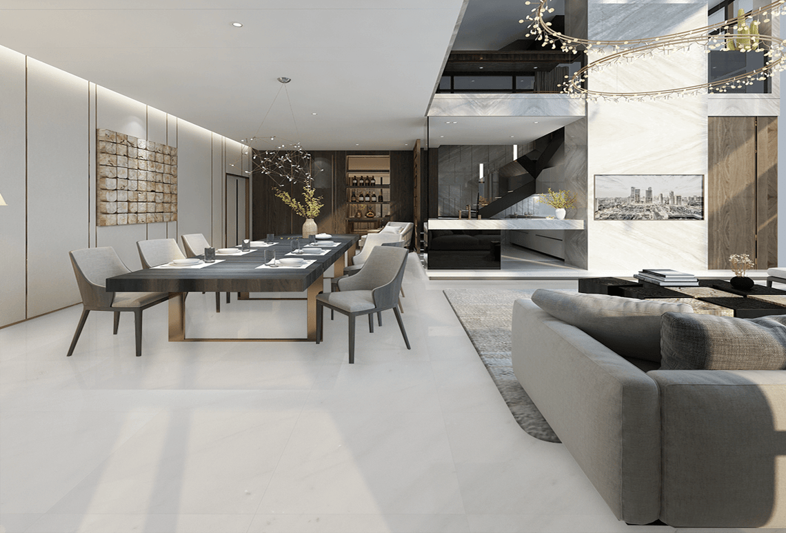 Sonic White H60 Marble Tile for Classic Makeover!