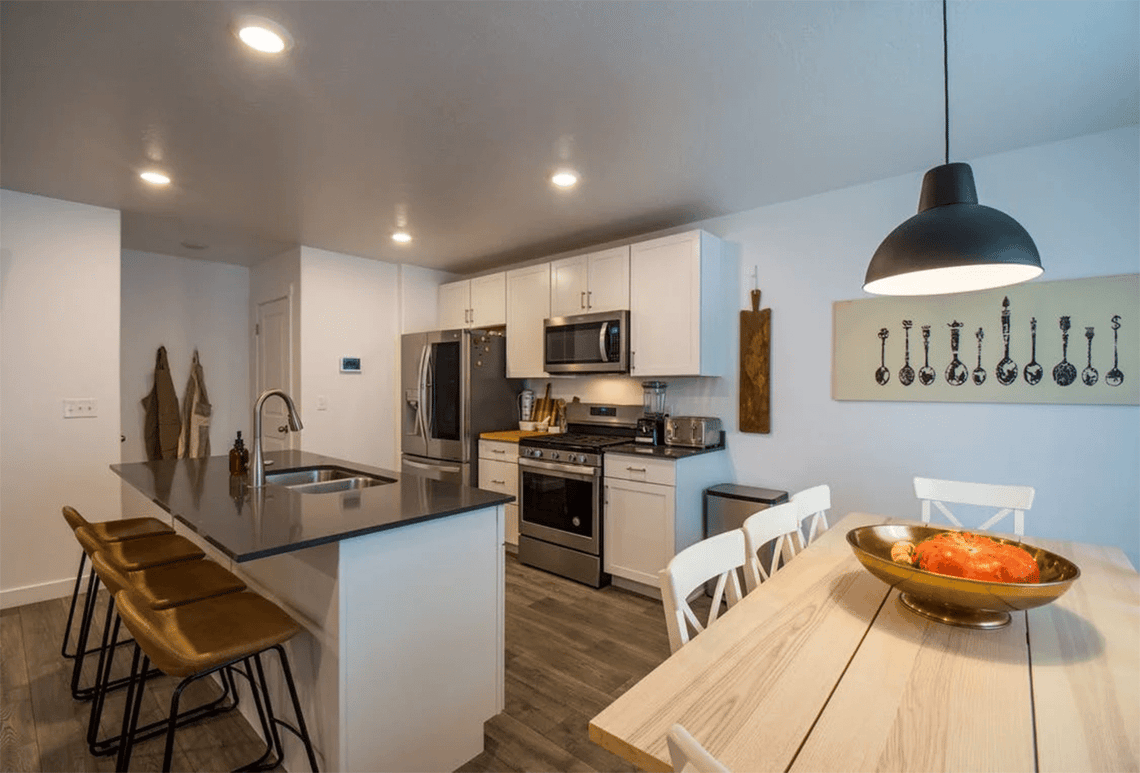 Wall-Mounted Countertop And Dining Ideas