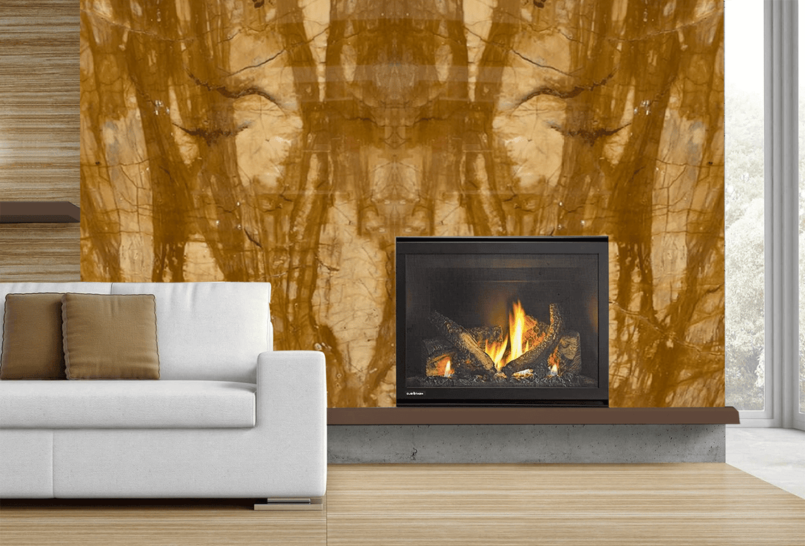 Is Giallo Siena Marble, the center of attraction?