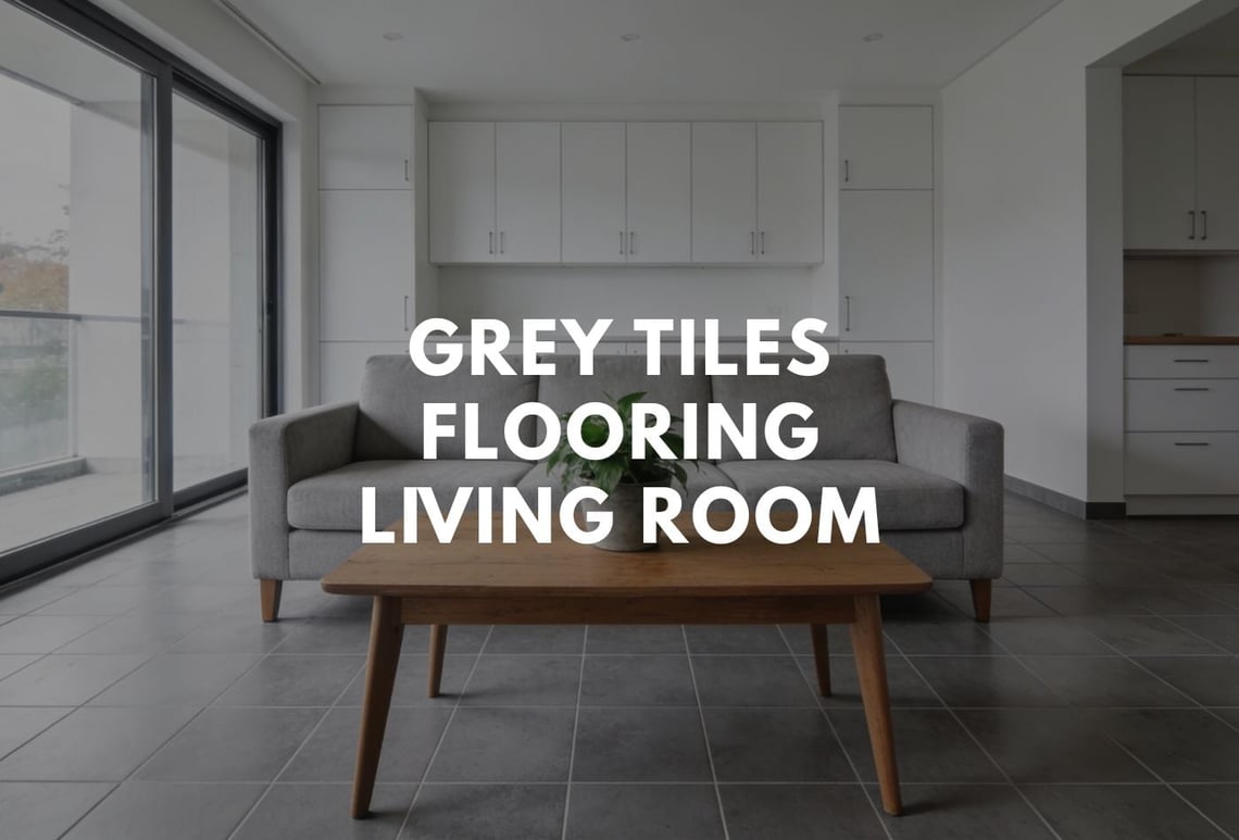 grey tiles flooring living room