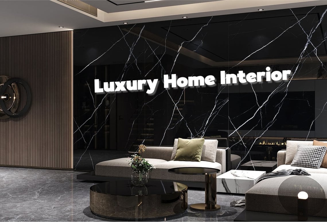 Luxury Home Interior with Stones for Elegant Living | 2025