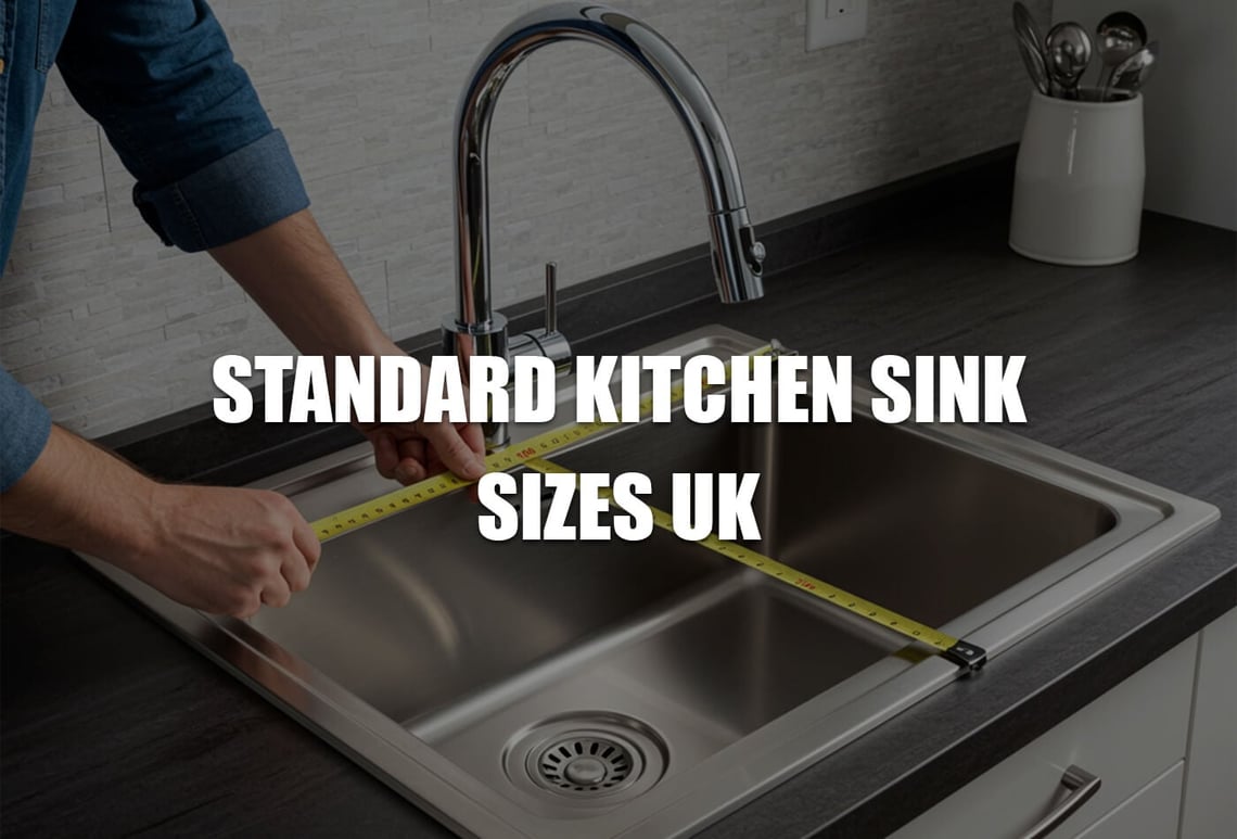 standard kitchen sink sizes UK