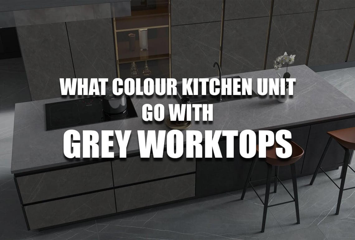what colour kitchen units go with grey worktops