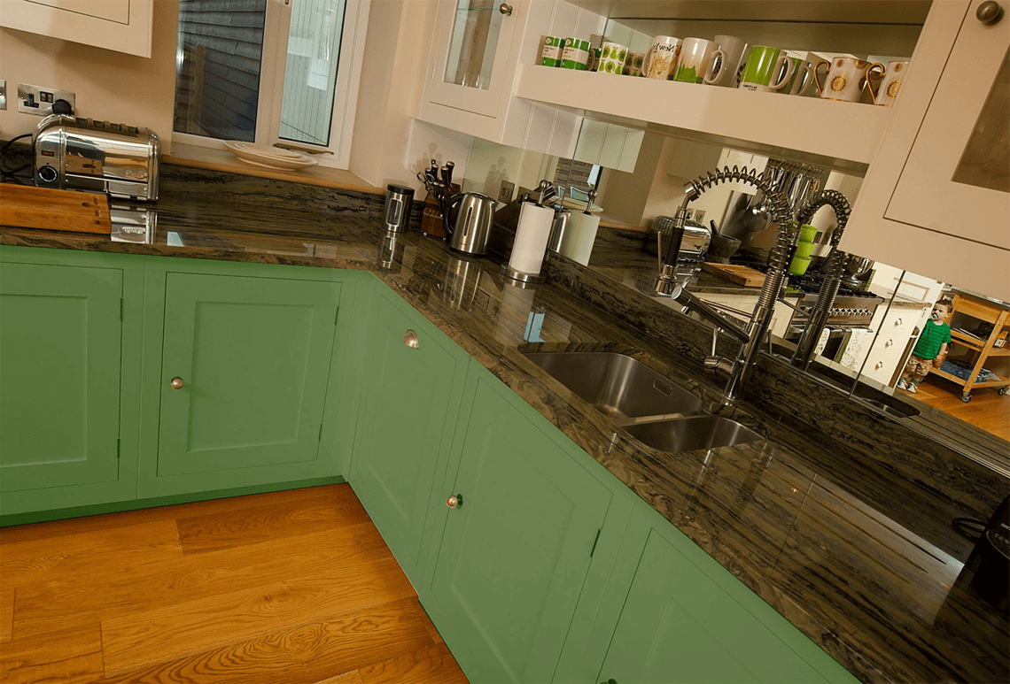 green countertop