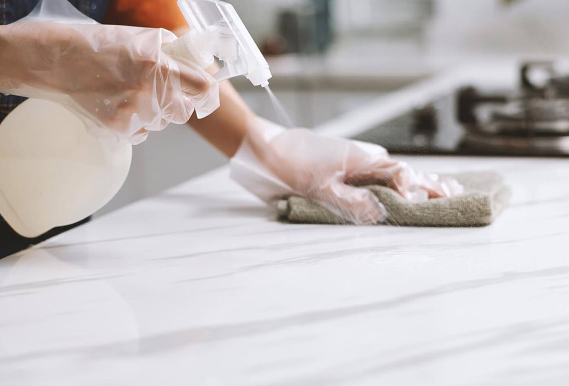 How To Keep Kitchen Worktops Hygienic?