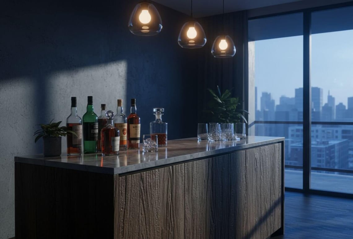 How to Make A Mini Bar Feel Luxurious