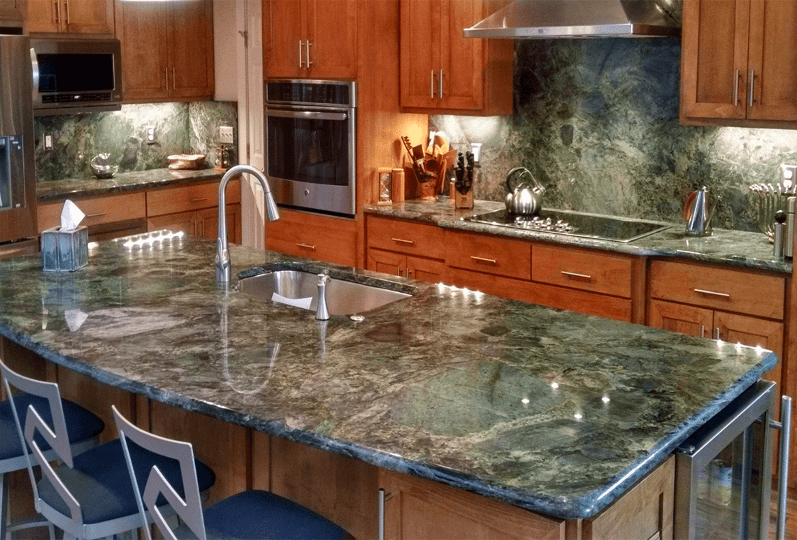 ideas for green granite