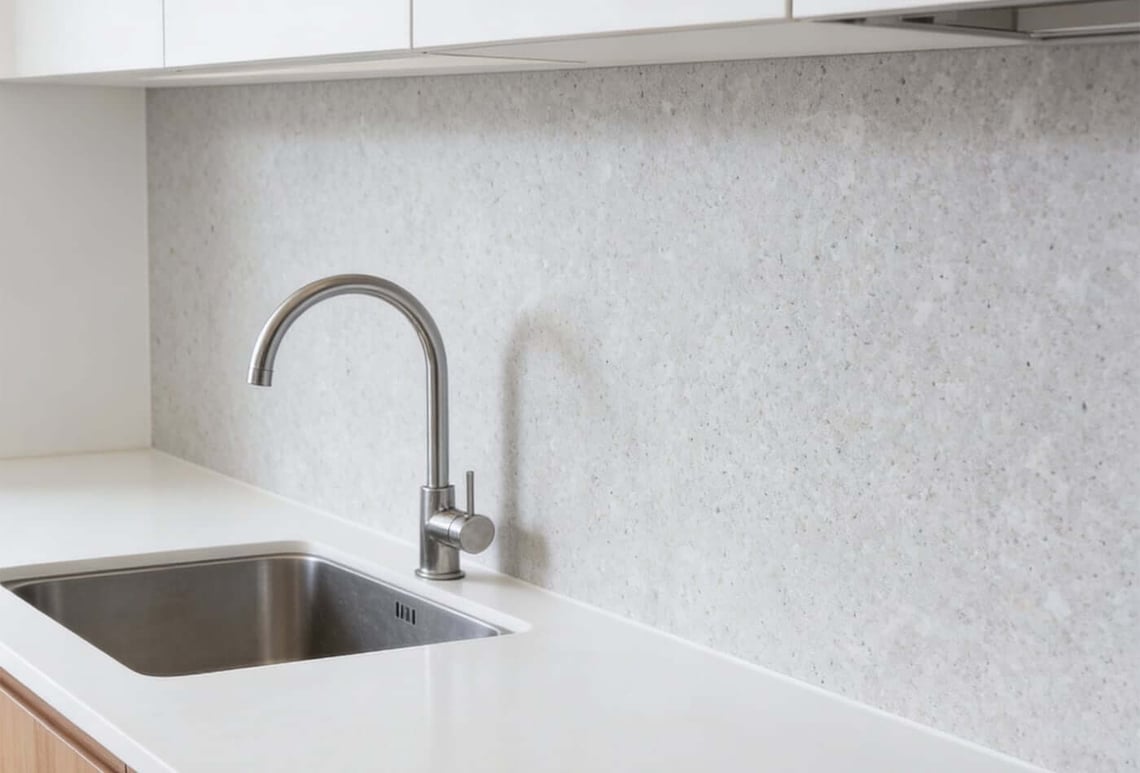 Is White Quartz Splashback Difficult To Clean?