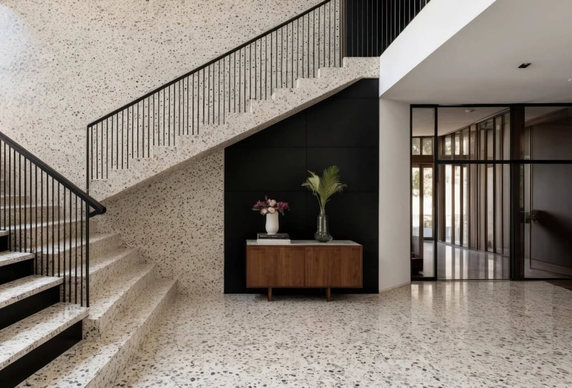 narrow enclosed staircase ideas