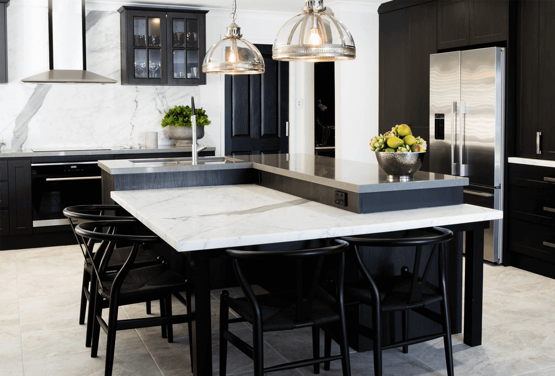 Overhanging Breakfast Table 