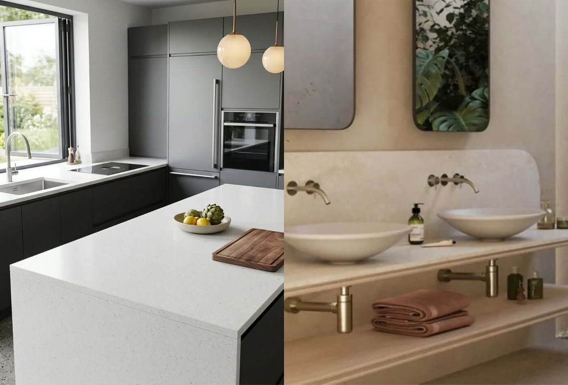 Rock Crystal Quartz Vs Standard Quartz Worktops