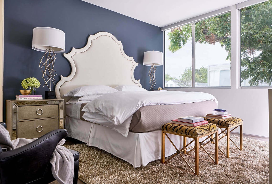 Royal Blue Accent Wall