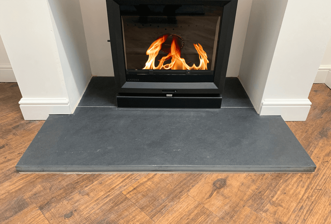 slate hearth fireplace