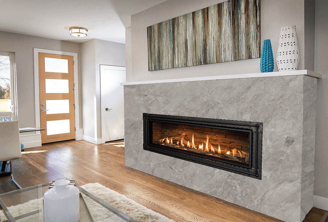 Sleeky White And Grey Combination for Cladding and Fireplace; know Why