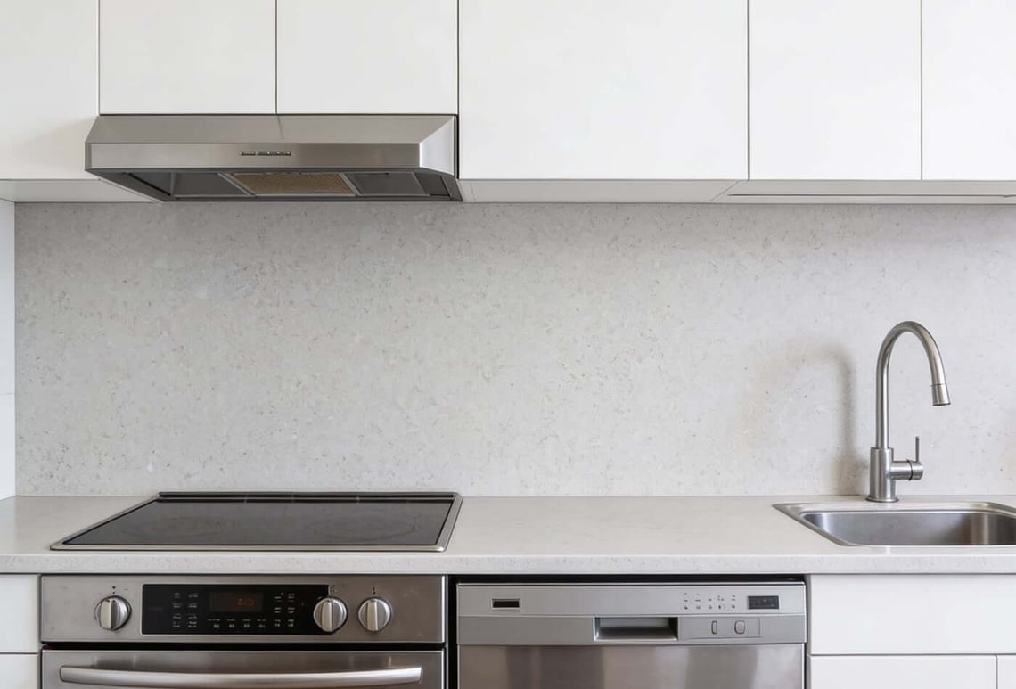 Seamless Silestone Lagoon Splashback