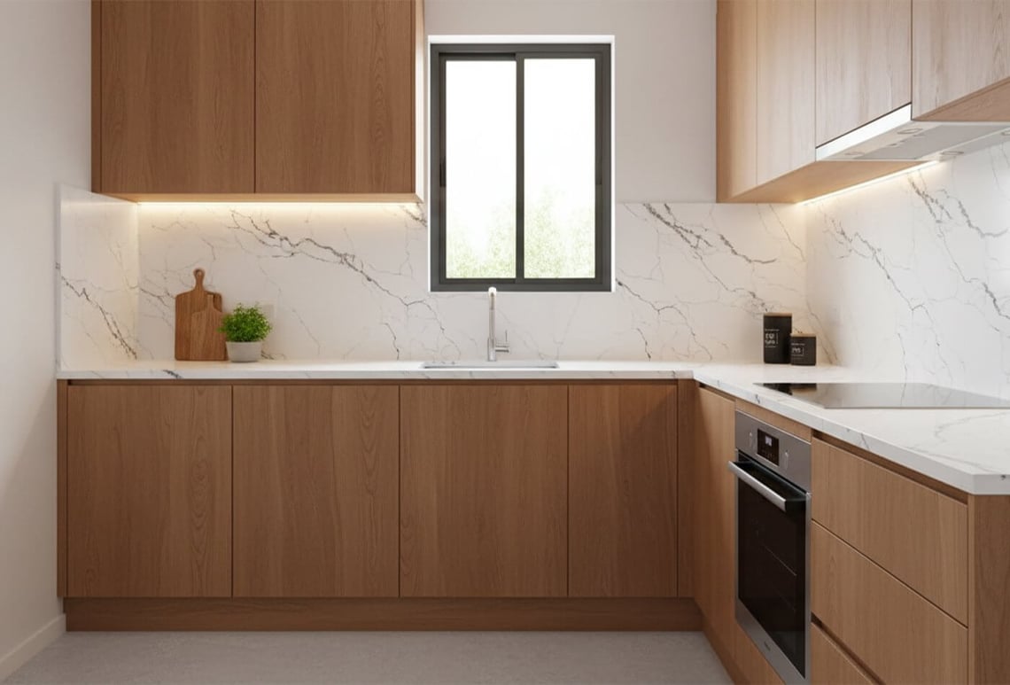 White Grey Combination Quartz