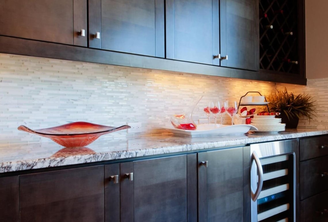 Worktops Design Ideas With Double Sided Kitchen Cabinets to Inspire You