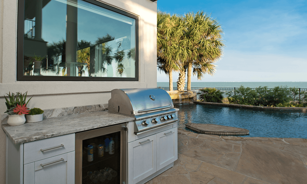 marine grade outdoor refrigerator, riviera Outdoor Decor, Corpus Christi, Texas