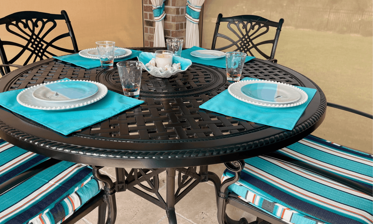 Outdoor dishes, dinnerware, Melamine, Riviera Outdoor Decor, Corpus Christi, Texas