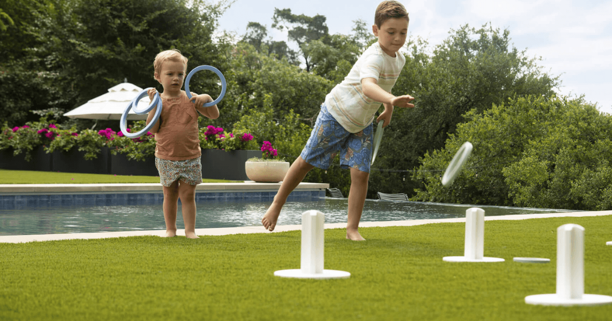 Ring toss, marine grade polymer, backyard games for kids, Riviera Outdoor Decor, San Antonio, Texas