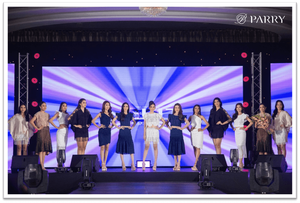 ผ้าลูกไม้ United Lace บนเวที Miss Universe Thailand