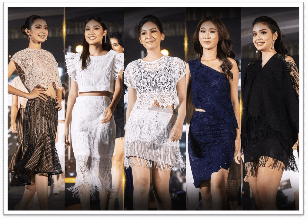ผ้าลูกไม้ United Lace บนเวที Miss Universe Thailand