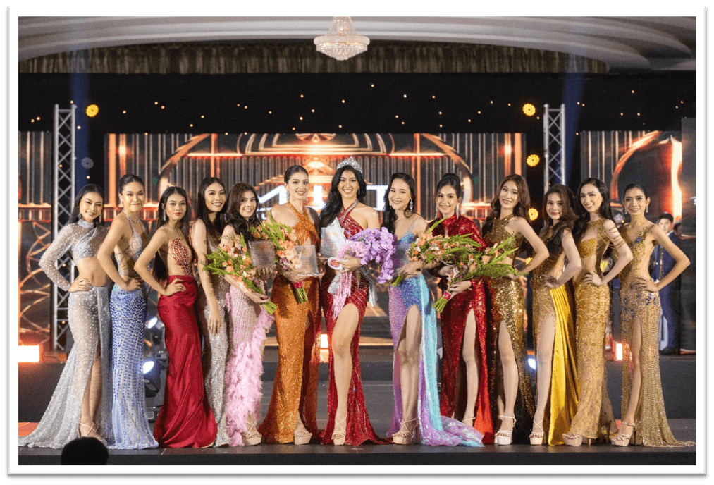 ผ้าลูกไม้ United Lace บนเวที Miss Universe Thailand