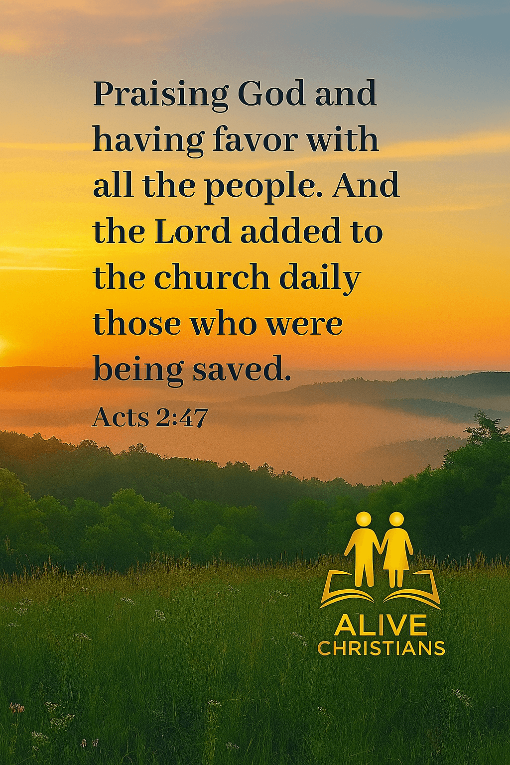 The Church's beginning- God added to the number people being saved