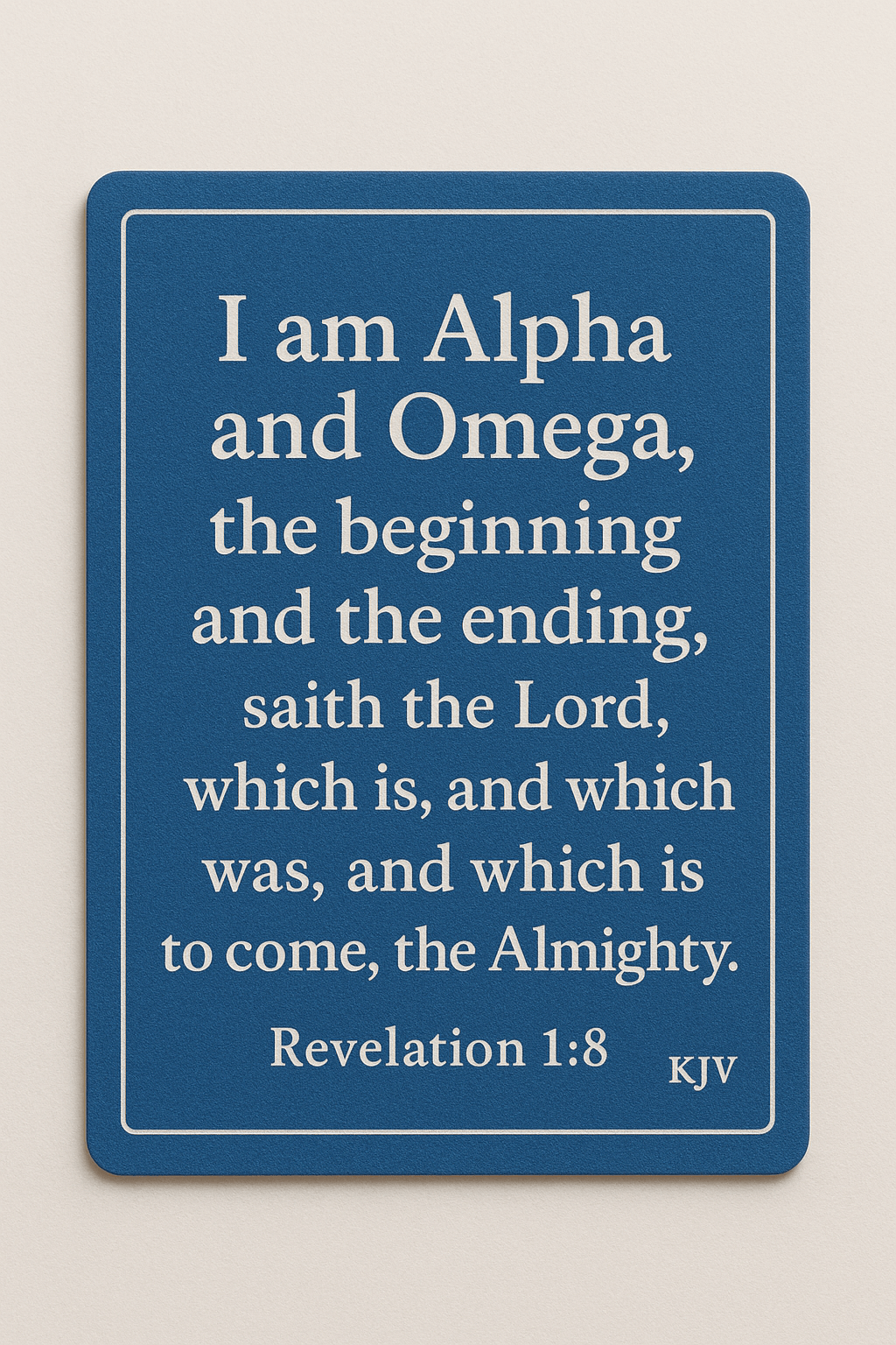 God is the beginning and the end