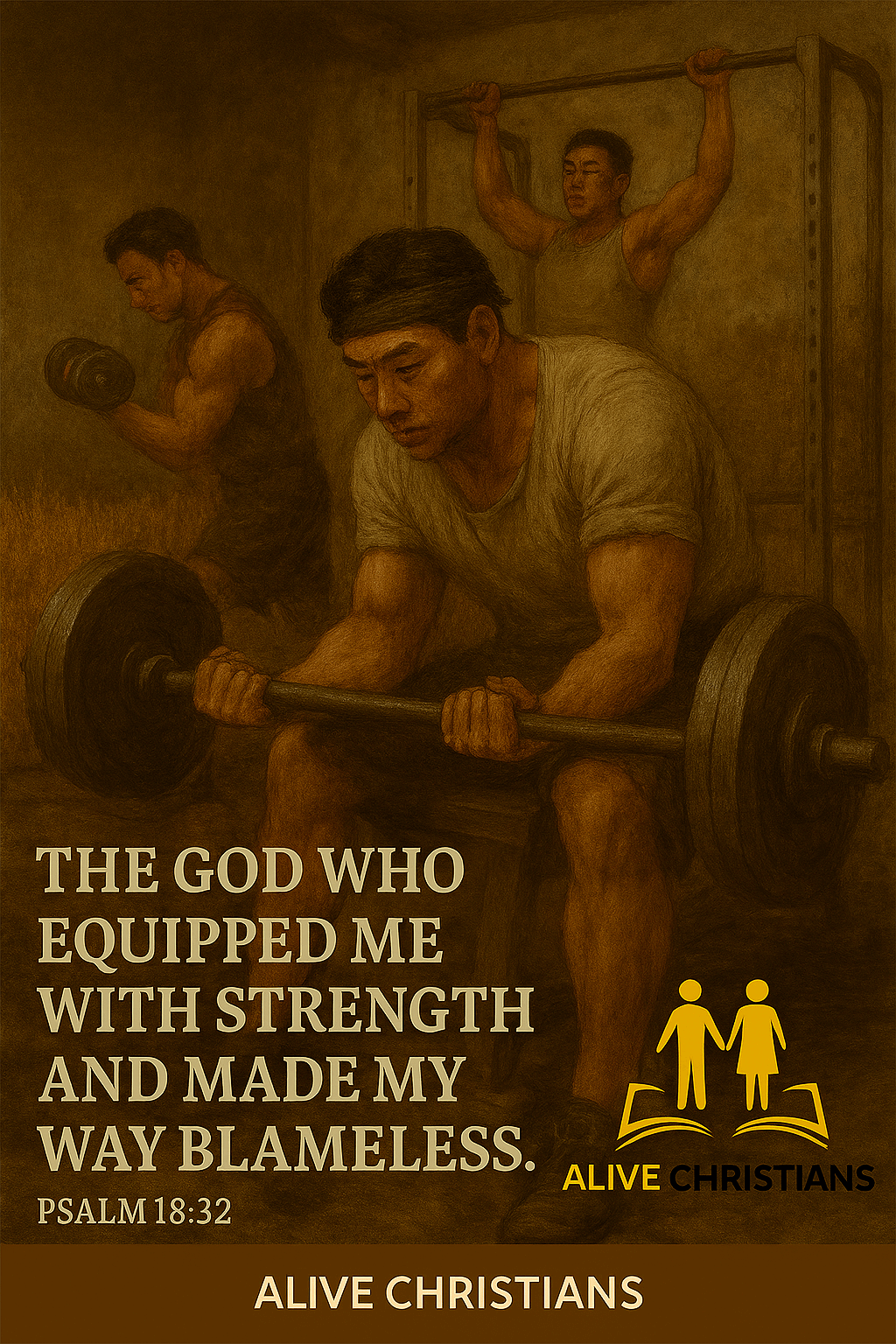 God equips me with strength