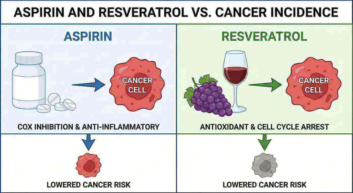 Resveratrol cancer prevention study showing AMPK activation mechanism