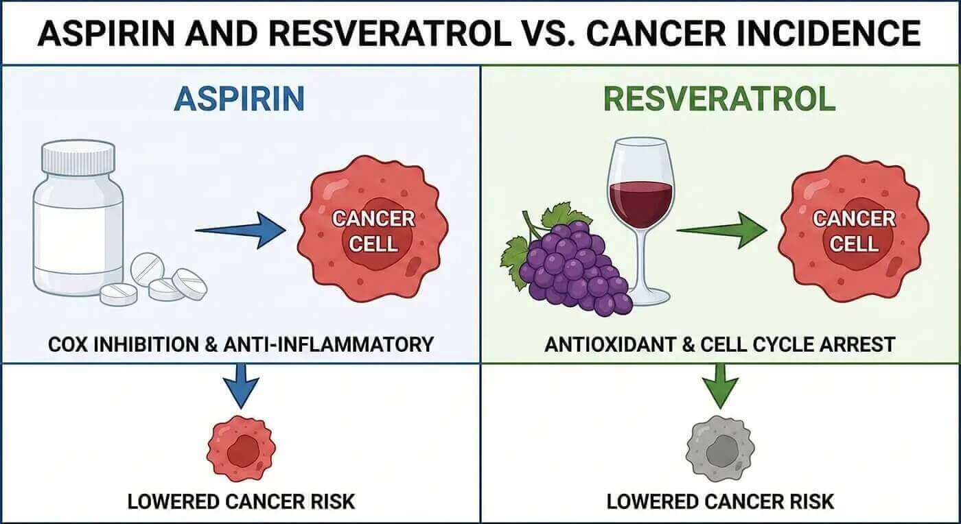Resveratrol cancer prevention study showing AMPK activation mechanism