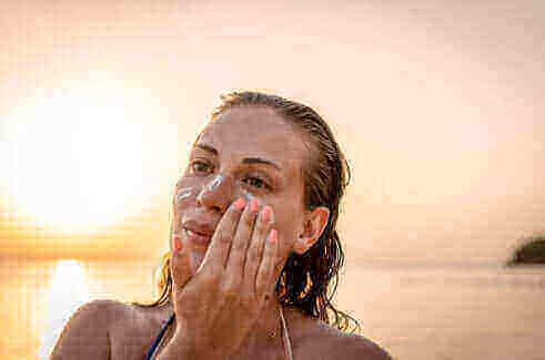 Premium tetrahydrocurcumin cream being applied for maximum skin benefits