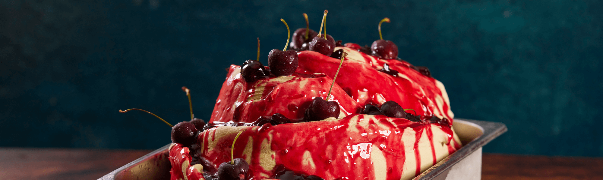 Pistachio and cherry gelato